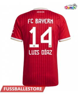 Günstige Bayern Munich Luis Diaz #14 Heimtrikot Damen 2026-27 Kurzarm
